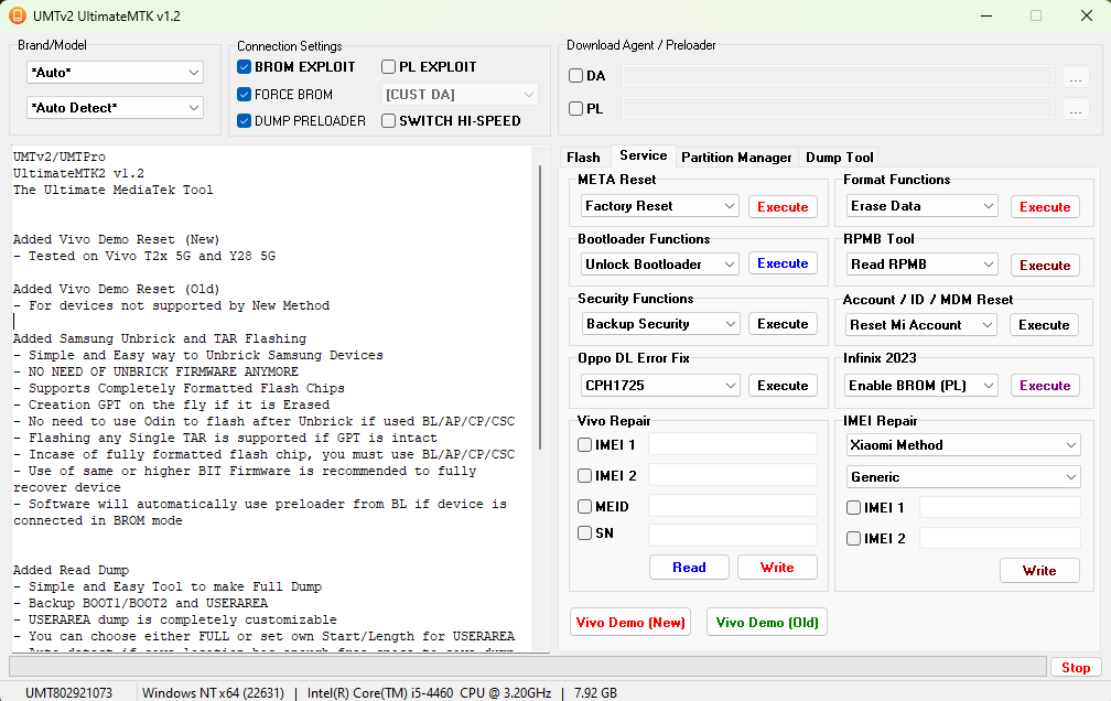 Umt mtk tool