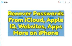 Recover passwords from icloud apple id websites apps & more on iphone