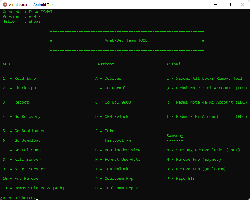 Arab dev team tool