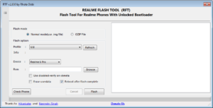 Realme Flash Tool ( RFT) V Update Version Free Tool