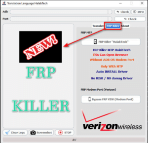 Halabtech translation language and frp killer tool
