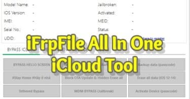 Ifrpfile all in one icloud tool