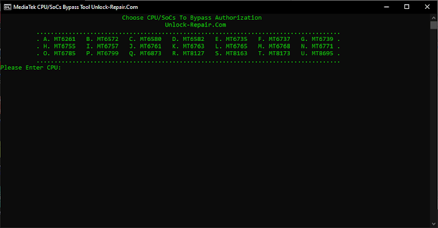 Mediatek cpusocs bypass tool 1 Auth 1