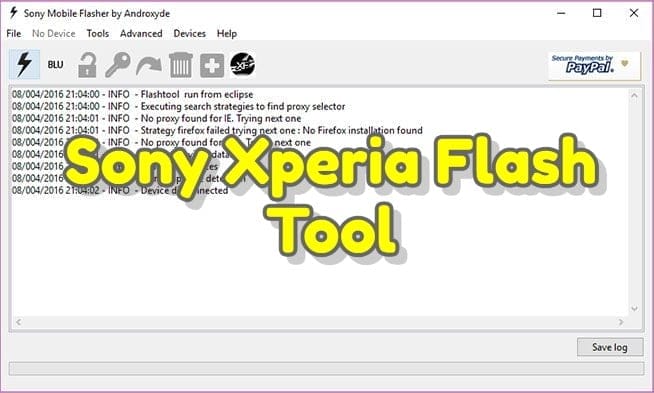 Sony xperia flash tool