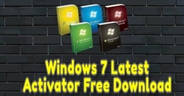 Windows 7 latest activator free download