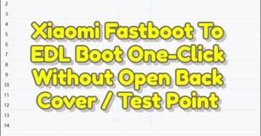 Xiaomi fastboot to edl boot one-click without open back cover _ test point