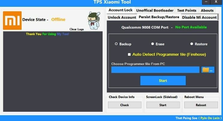 Tps xiaomi tool Tps xiaomi tool