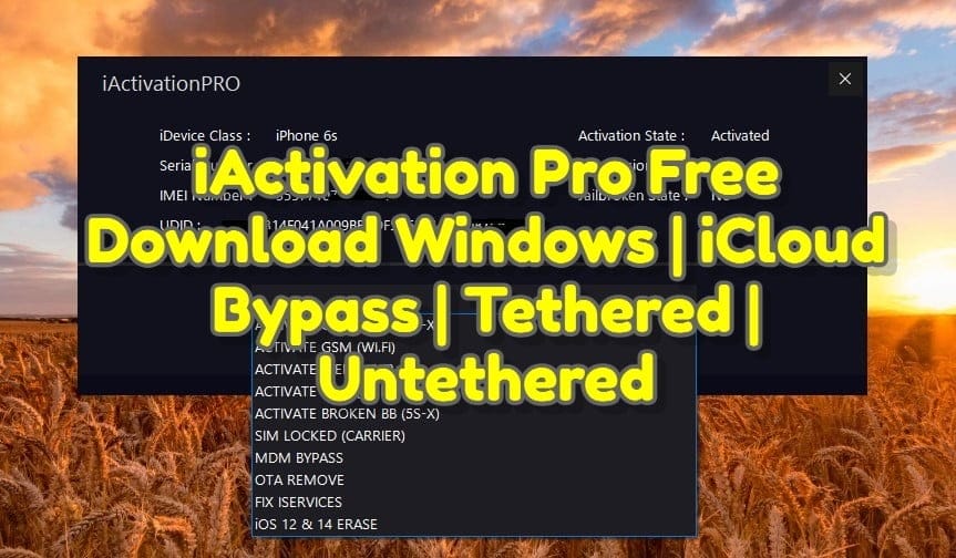 Iactivation pro v2. 0. 1 free download windows _ icloud bypass _ tethered _ untethered