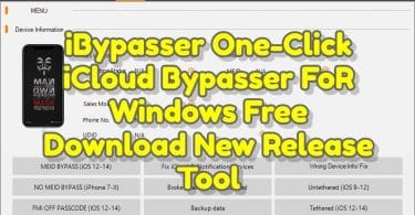 iBypasser 3.3 One-Click iCloud Bypasser FoR Windows Free Download New Release Tool