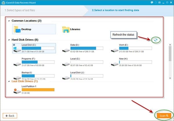 Easeus data recovery wizard