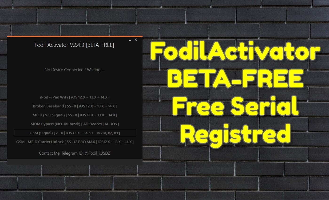 Fodilactivator v2. 4. 3 [beta-free] _ free serial registred