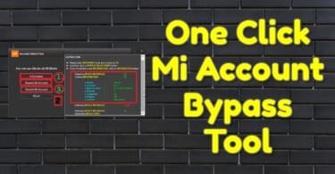 One click mi account bypass tool