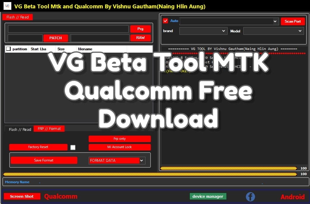 Vg beta tool mtk qualcomm free download