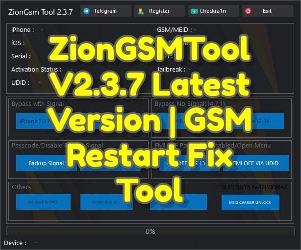 Icloud bypass ziongsmtool v2. 3. 7 latest version tool 1 Ziongsmtool v2. 3. 7 latest version _ gsm restart fix tool