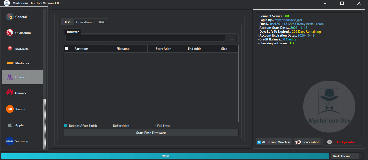 Mysterious-dev tool solution for unlocking flashing & repairing smartphones 11 Mysterious dev tool free version download for unlocking flashing and repairing smartphones