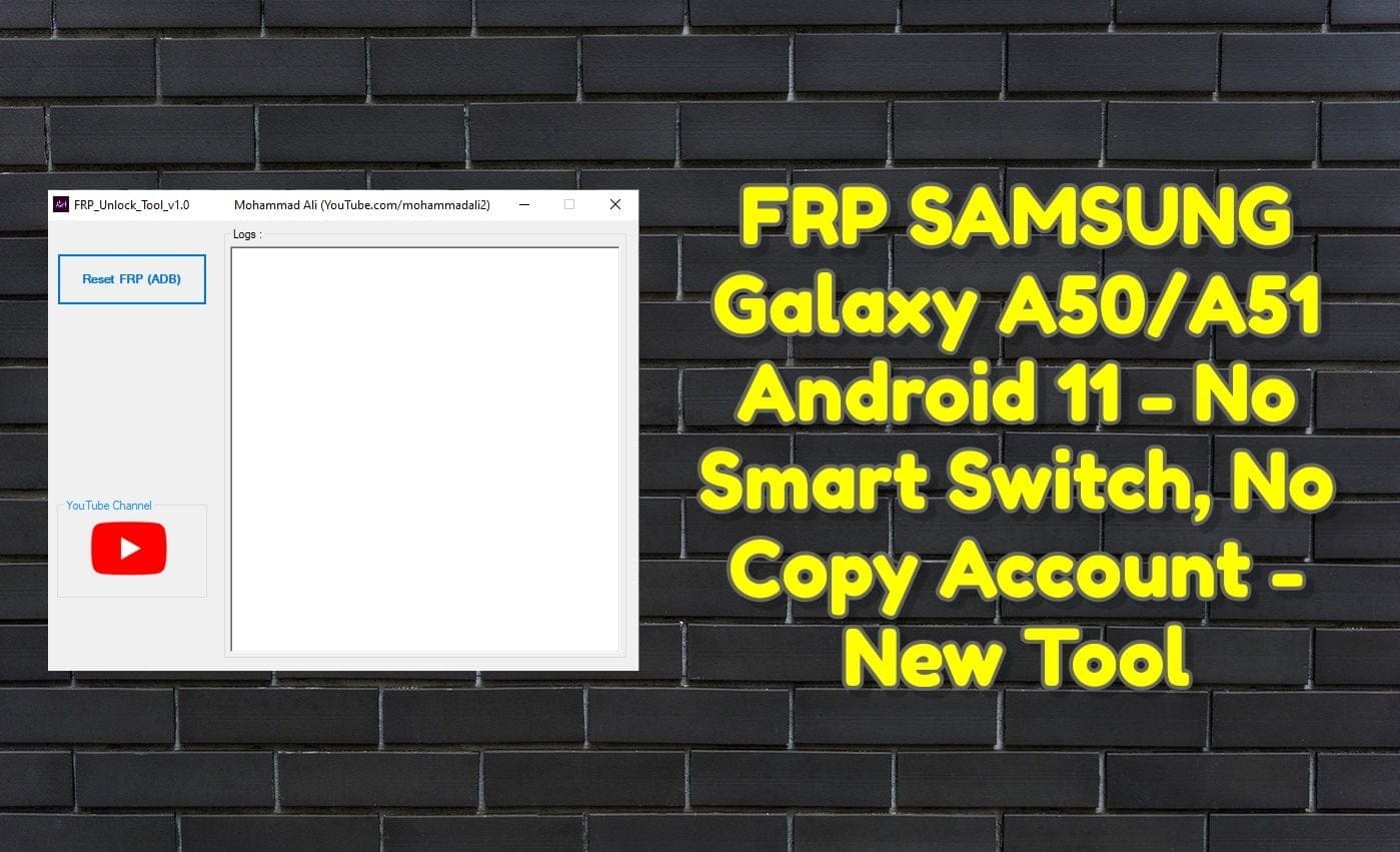 Frp samsung android 11 new method tool 1 Frp samsung galaxy a50_a51 android 11 - no smart switch, no copy account - new tool