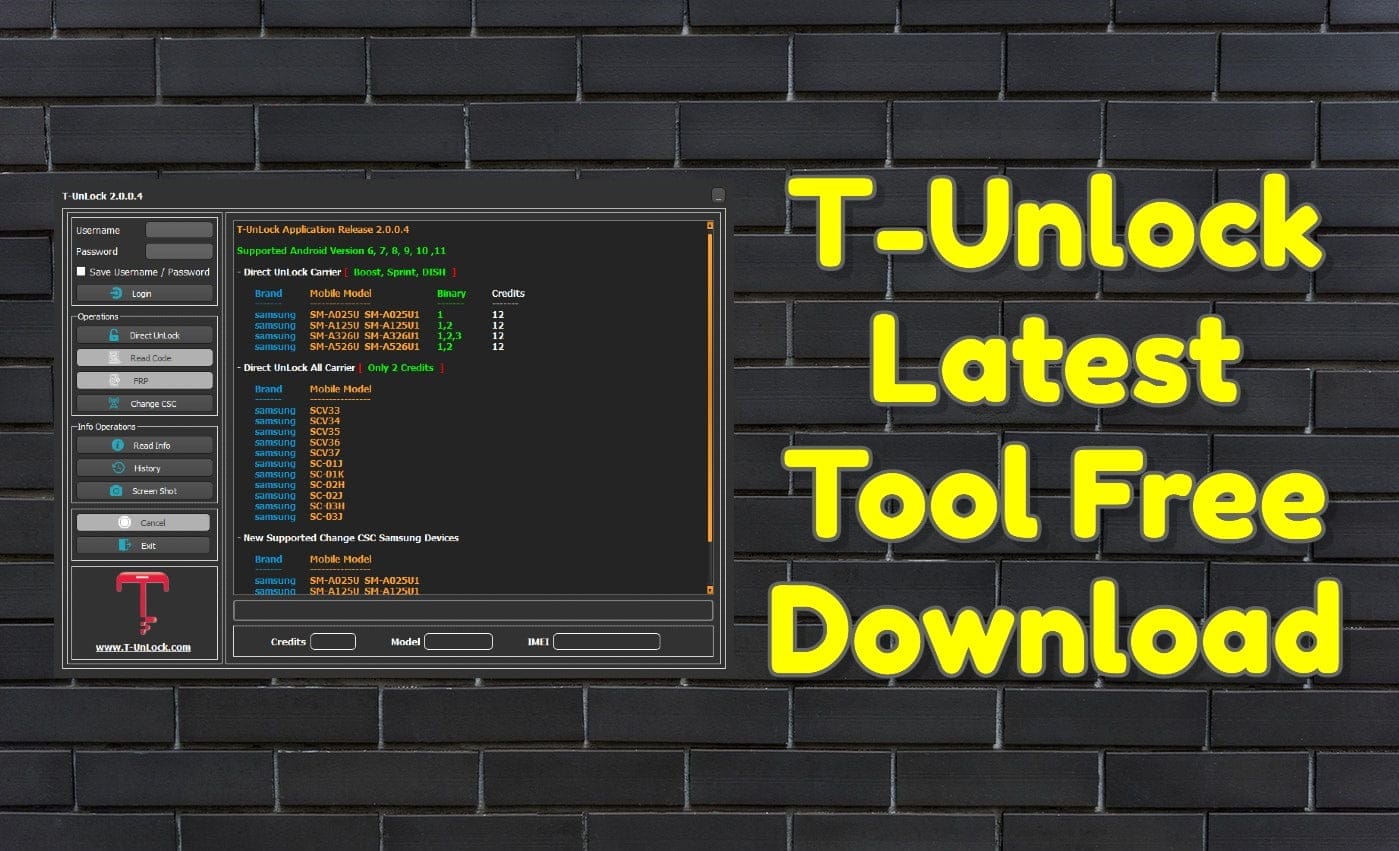 T-Unlock Latest Tool Free Download