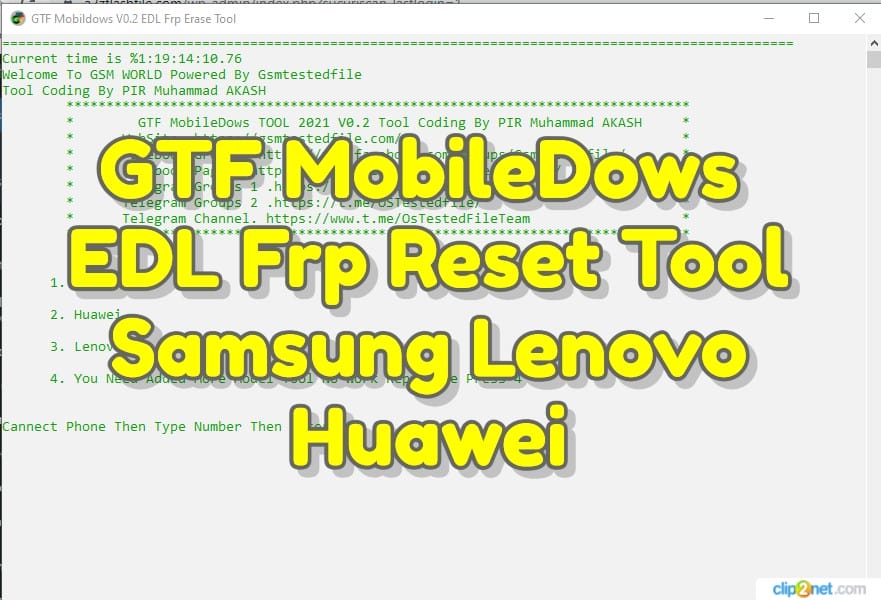 Gtf mobiledows v0. 2 edl frp reset tool samsung lenovo huawei