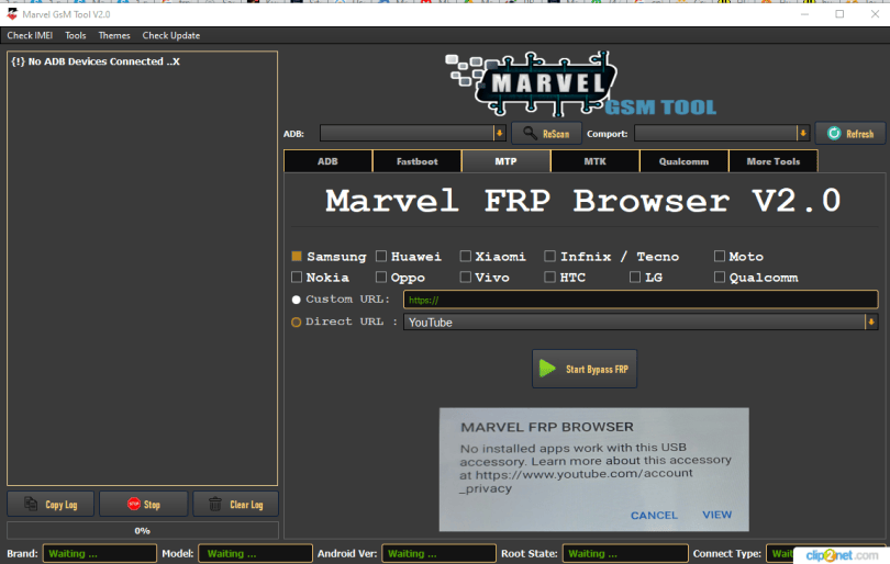 Marvel GSM Tool V 6.0 Download Free MTK Qualcomm MTP FRP Erase Tool