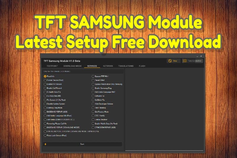 Tft samsung module v1. 0 beta latest setup free download