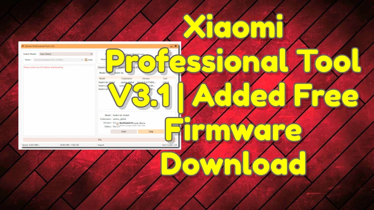 Xiaomi professional tool v3. 1 added free firmware download