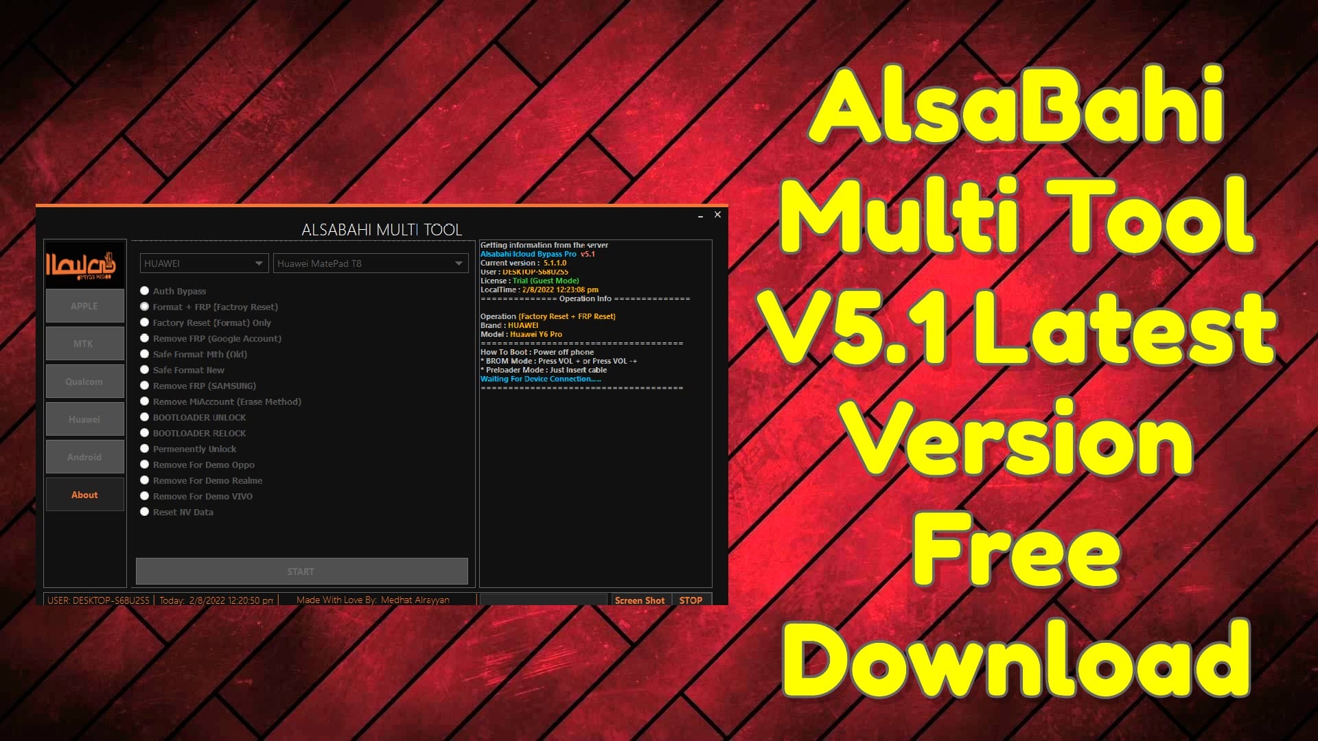 AlsaBahi Multi Tool V5.1 AlsaBahi Icloud Bypass Aio Windows Tool