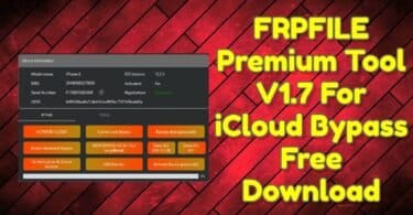 Frpfile premium tool v1. 7 for icloud bypass free download