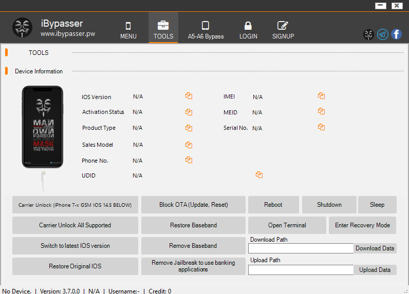 Ibypasser 3. 7 for icloud bypass | fix iservice | a11 erase bootloop fixed tool