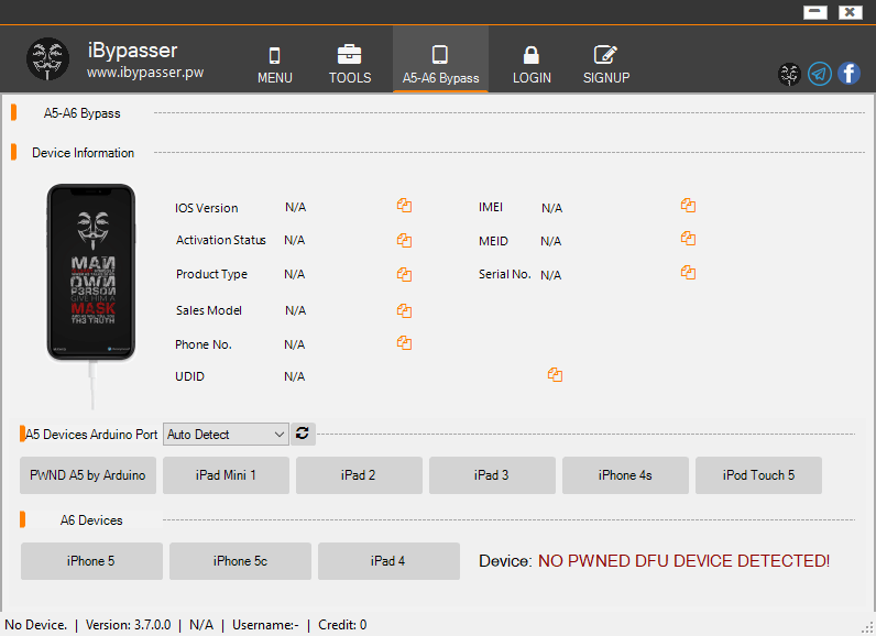 Ibypasser 3. 7 for icloud bypass | fix iservice | a11 erase bootloop fixed tool