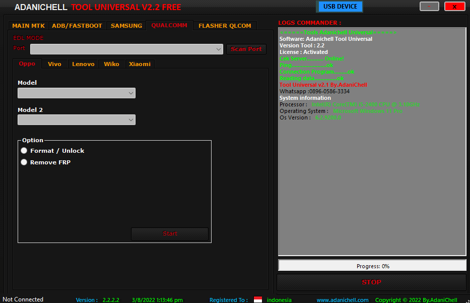 Adanichell tool universal v2. 2 free download 2 4 1