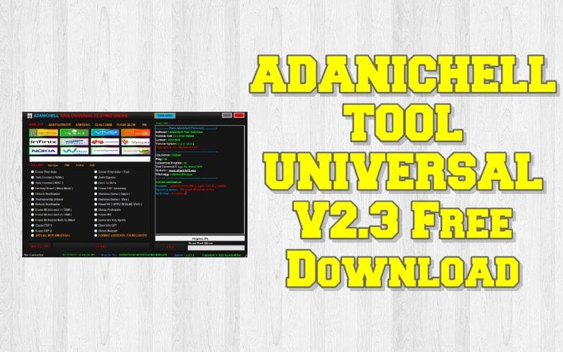ADANICHELL TOOL UNIVERSAL V2.3 Free Download