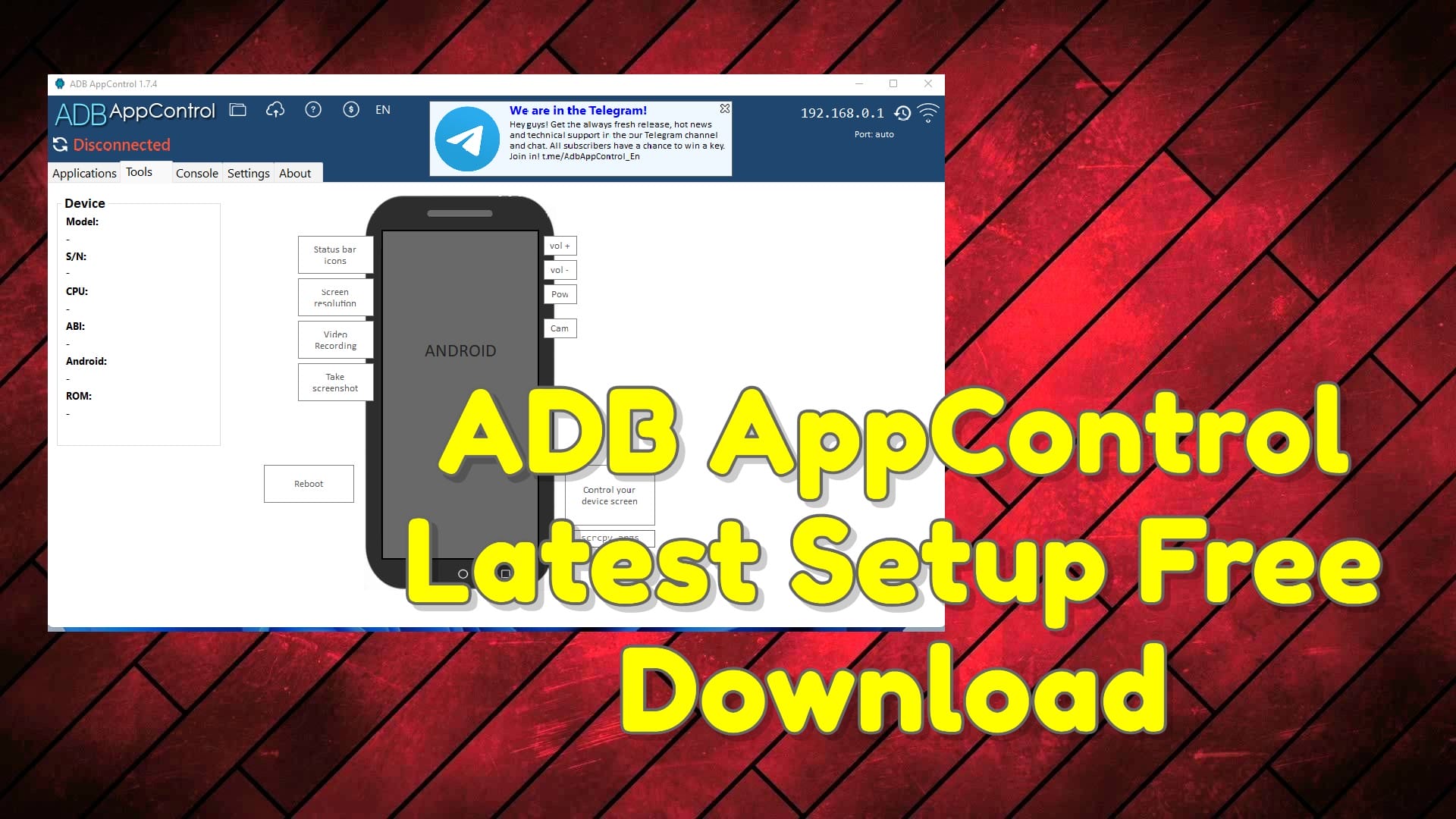 Adb appcontrol latest setup free tool