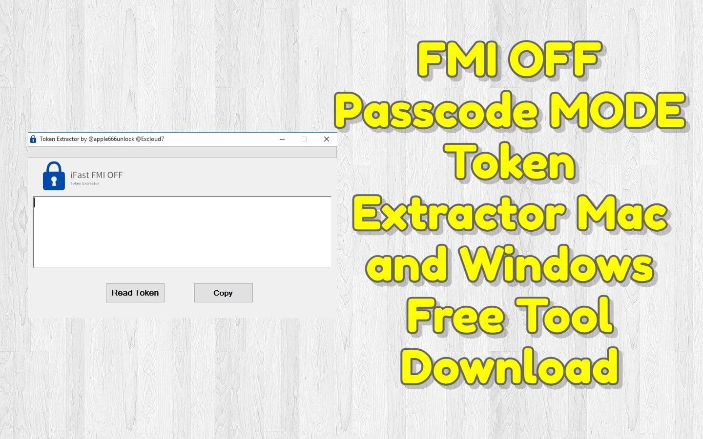 Fmi off passcode mode token extractor mac and windows free tool download 1 Fmi off passcode mode token extractor mac and windows free tool download