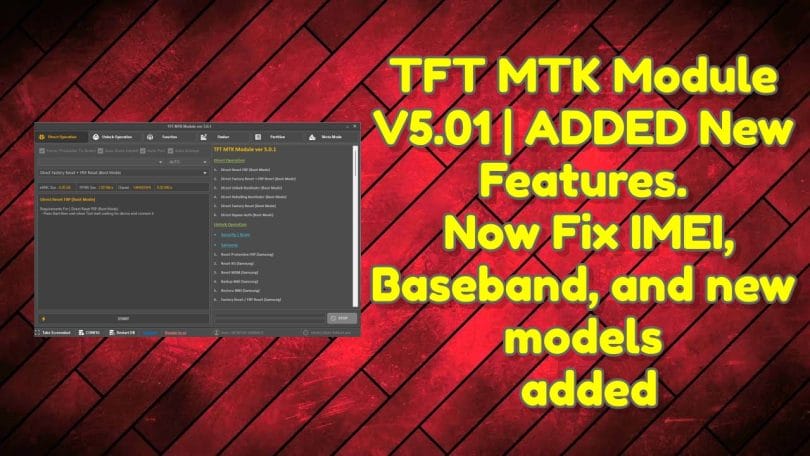 TFT MTK Module V5.01 Latest Version Free Download
