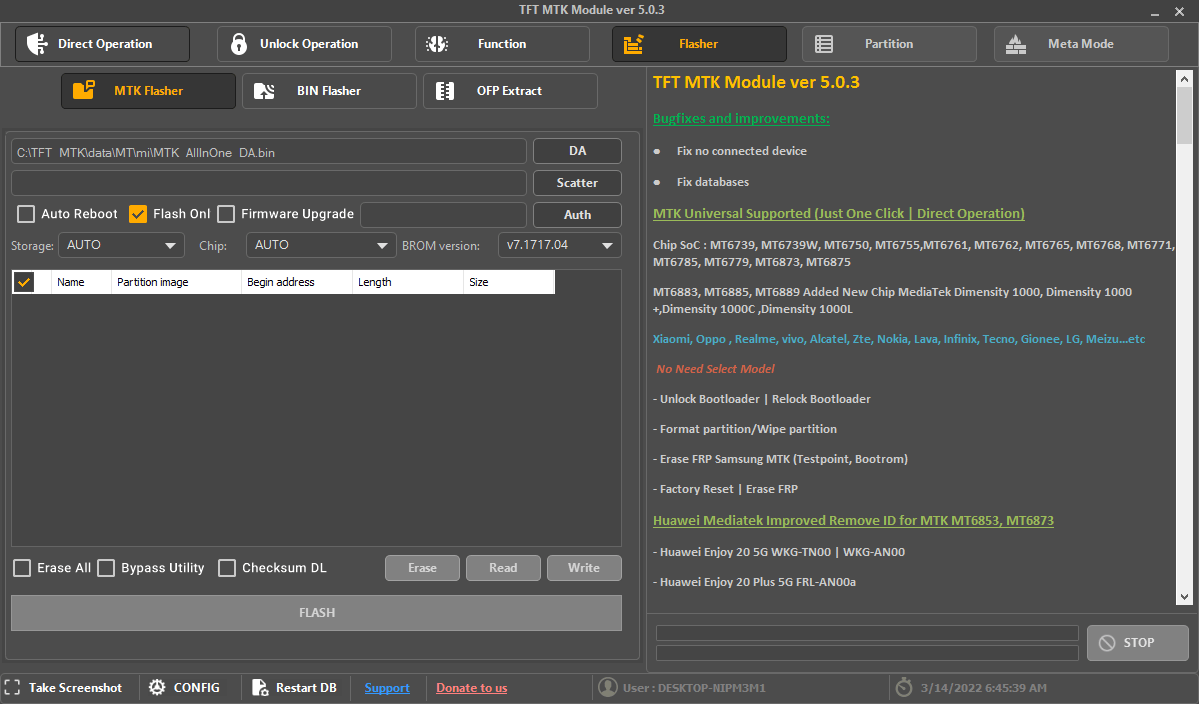 Tft mtk module v5. 0. 3 stable latest setup free download