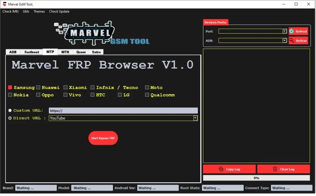 Marvel gsm unlocking tool frp removal huawei/ vivo and moto tool