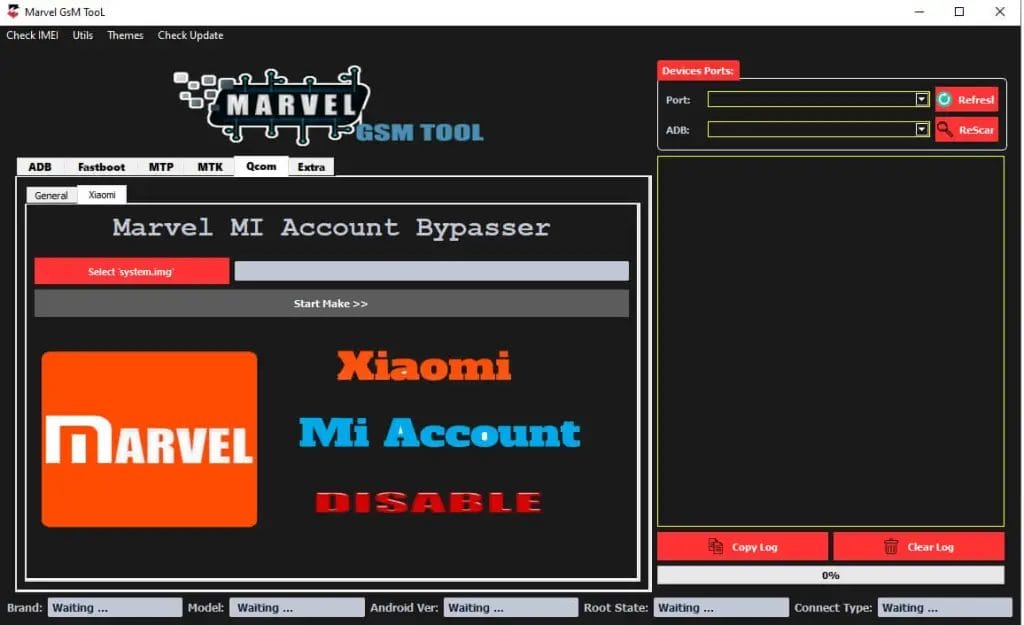 Marvel gsm unlocking tool frp removal huawei/ vivo and moto tool