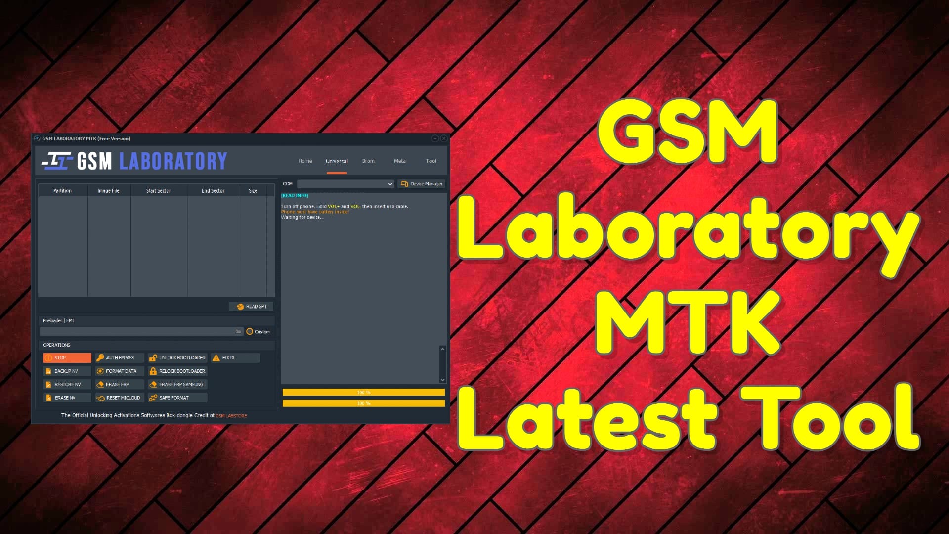 Gsm laboratory mtk latest tool