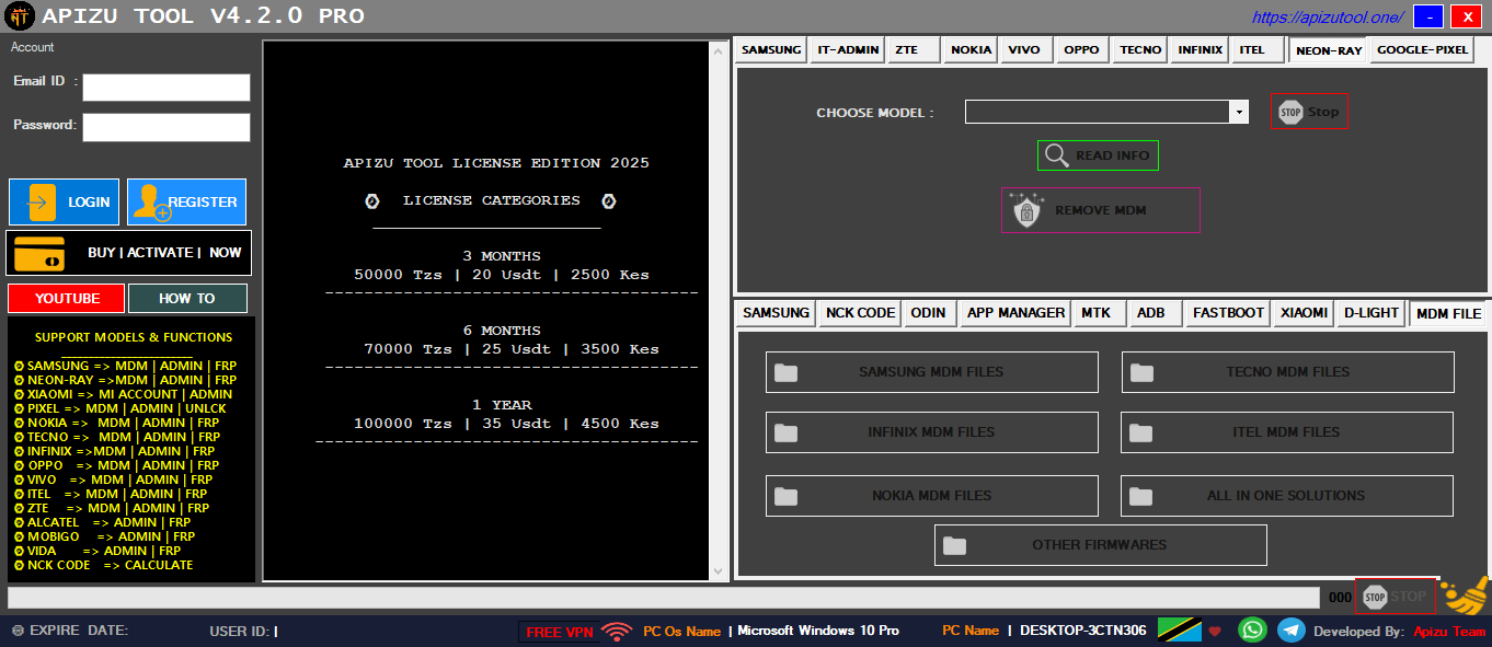 Apizu-mdm-tool Apizu-mdm-tool