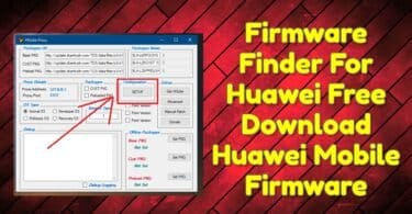 Firmware finder for huawei