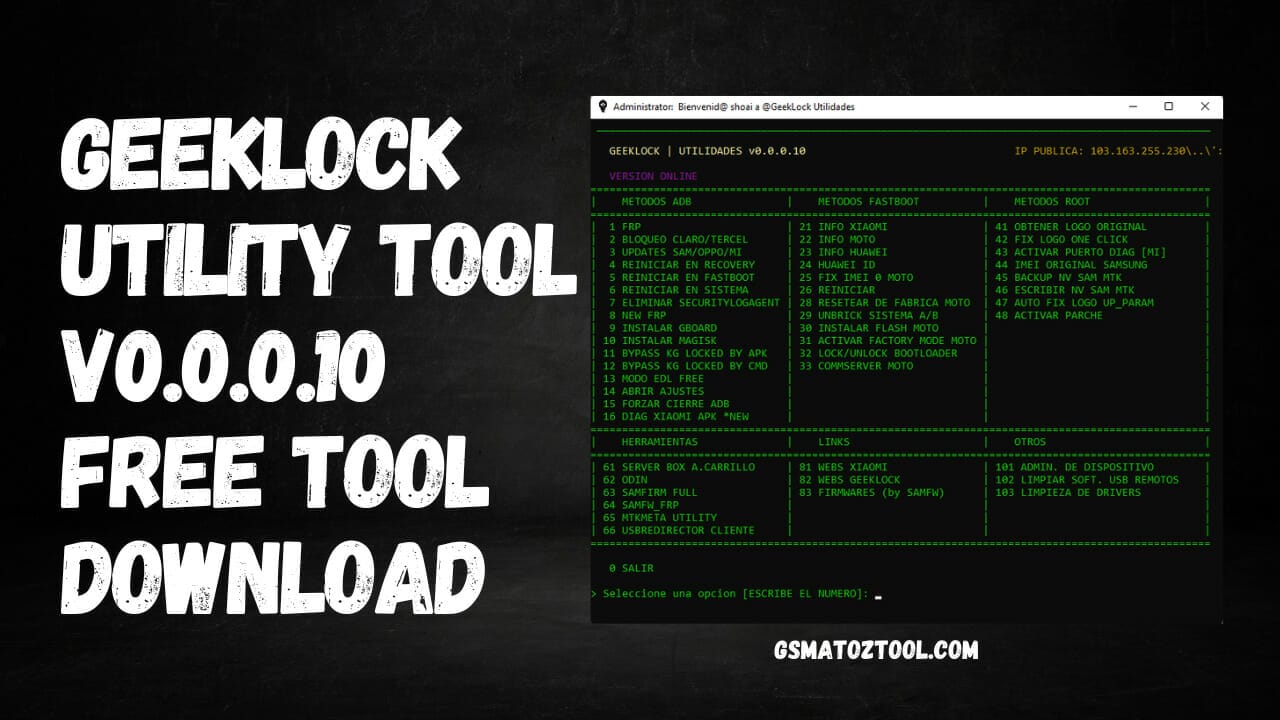 Geeklock utility tool v0. 0. 0. 10 free download