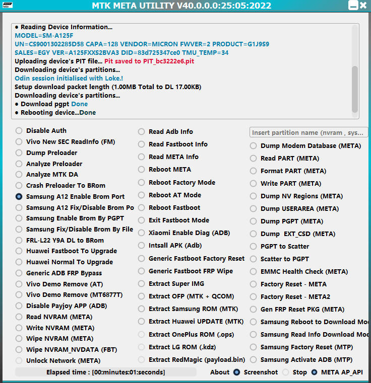 Mtk auth bypass tool v40