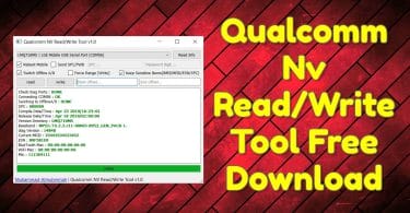 Qualcomm Nv Read/Write Tool Free Download