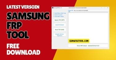 Samsungfrptool latest version interface for samsung frp bypass free download