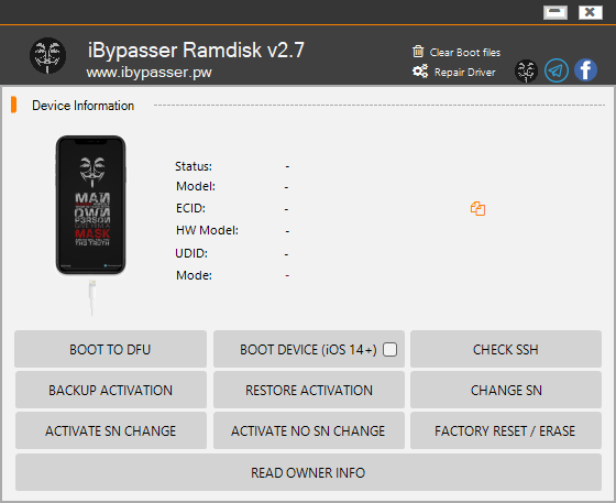 Download iBypasser Ramdisk V2.7