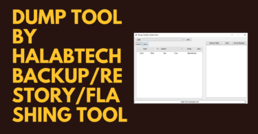 Dump tool by halabtech free backup/restory/flashing tool