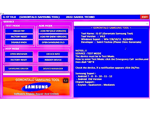 G ST Sam FRP Tool V4.0 Remove FRP In All Samsung Mobile Tool (2)