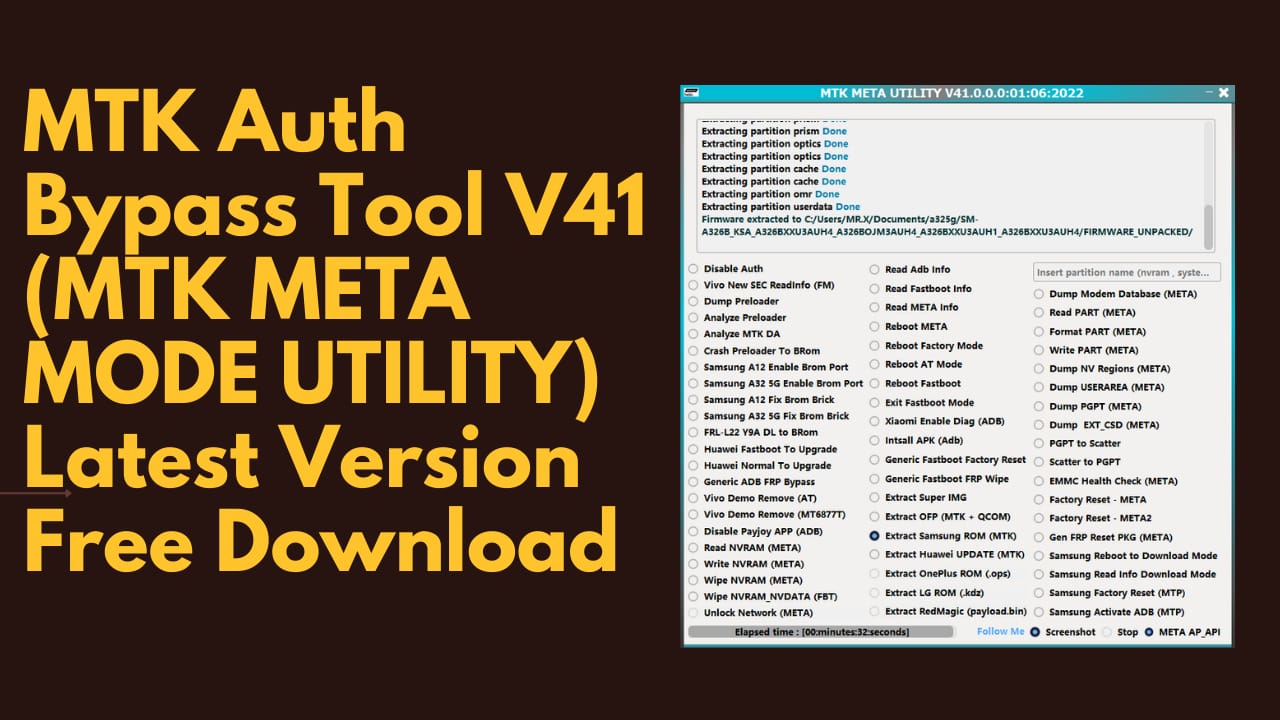 Mtk auth bypass tool v41 (mtk meta mode utility) latest tool Mtk auth bypass tool v41 (mtk meta mode utility) latest tool