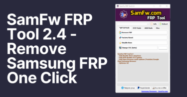 Samfw frp tool 2. 4 - remove samsung frp one click