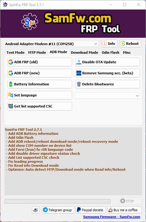 Samfw frp tool 2. 7. 1 - remove samsung frp one click Samfw frp tool 2. 7. 1 - remove samsung frp one click